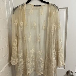 YOUARENOTALONE Lace Festival long shrug